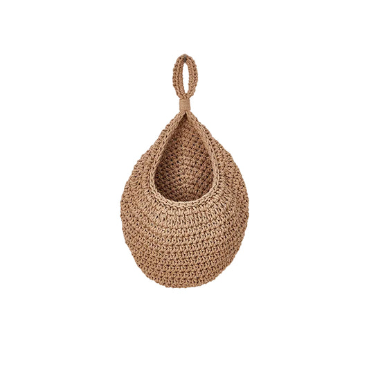 Eco-Friendly Jute Waterdrop Net Bag - Reusable Shopping & Storage Solution